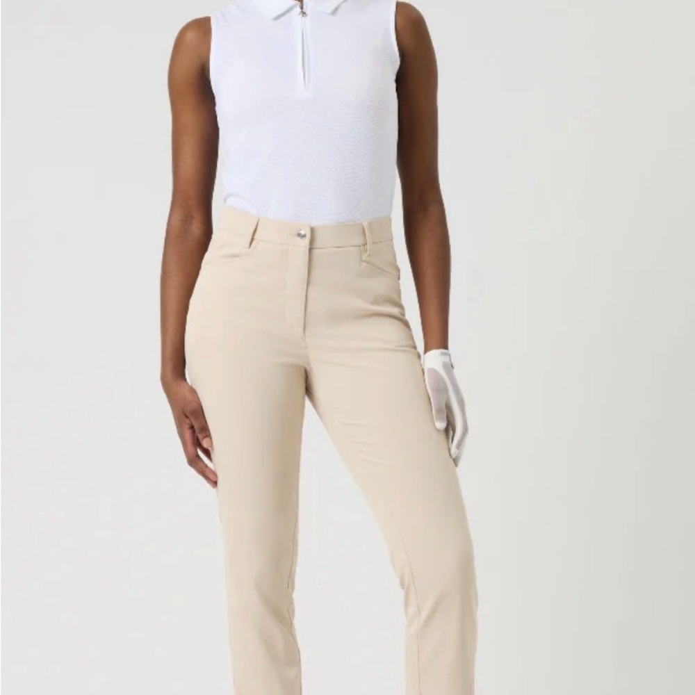 Women’s Golf Daily Sports Sweden Pants Khaki Oyster Color Size 4 Original $190